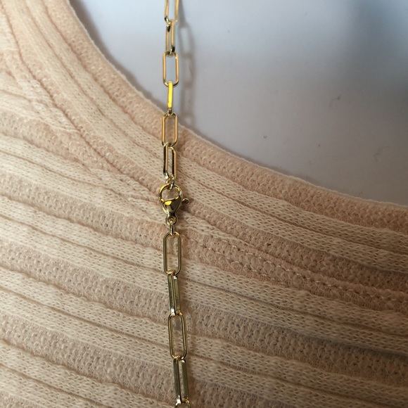 SOLD 14k chain link paperclip link necklace NEW… - Picture 8 of 8